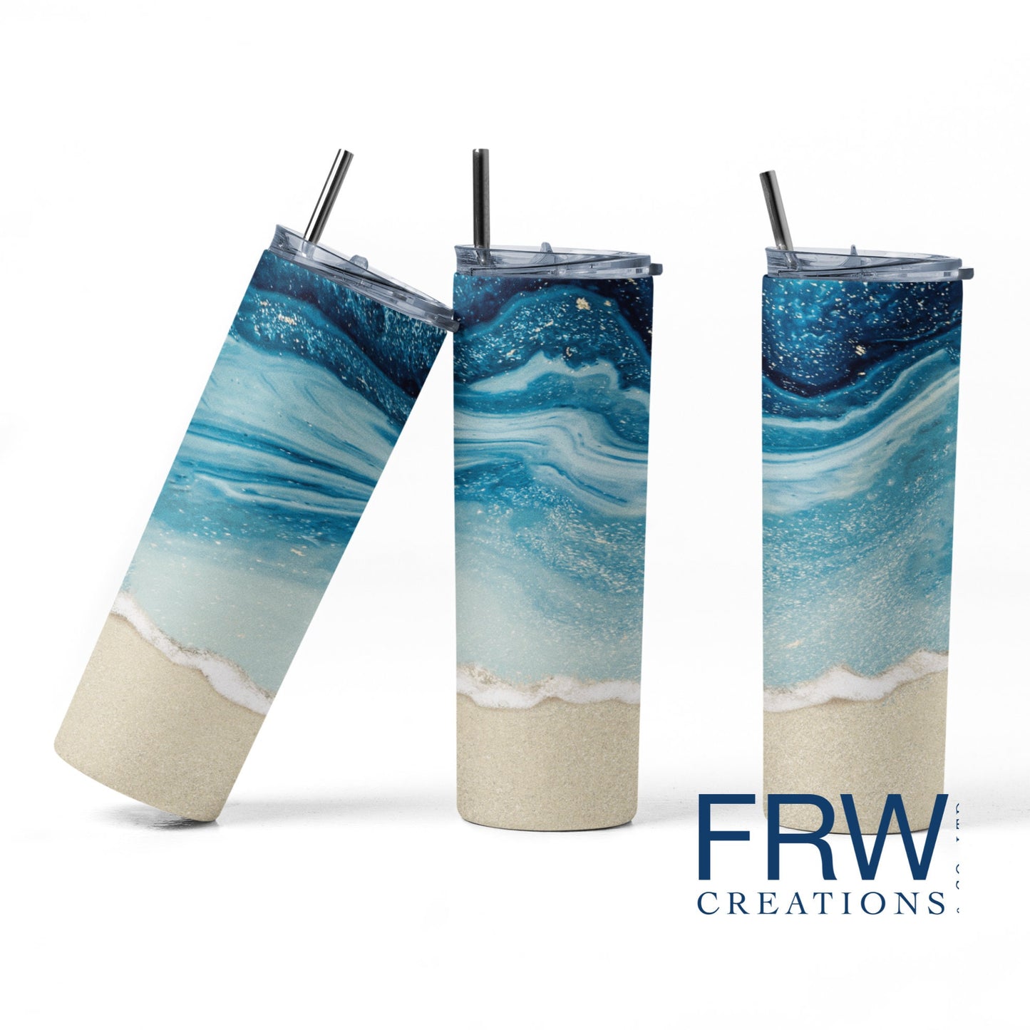 Beach Tumbler 20 oz. Sublimation Tumbler Transfer