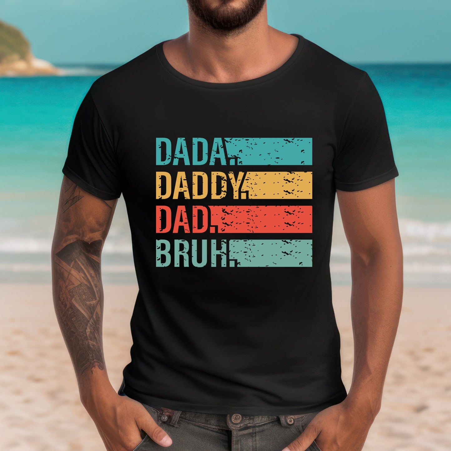 Dada Daddy Dad Bruh Sublimation Sheet Transfer -Ready to Press