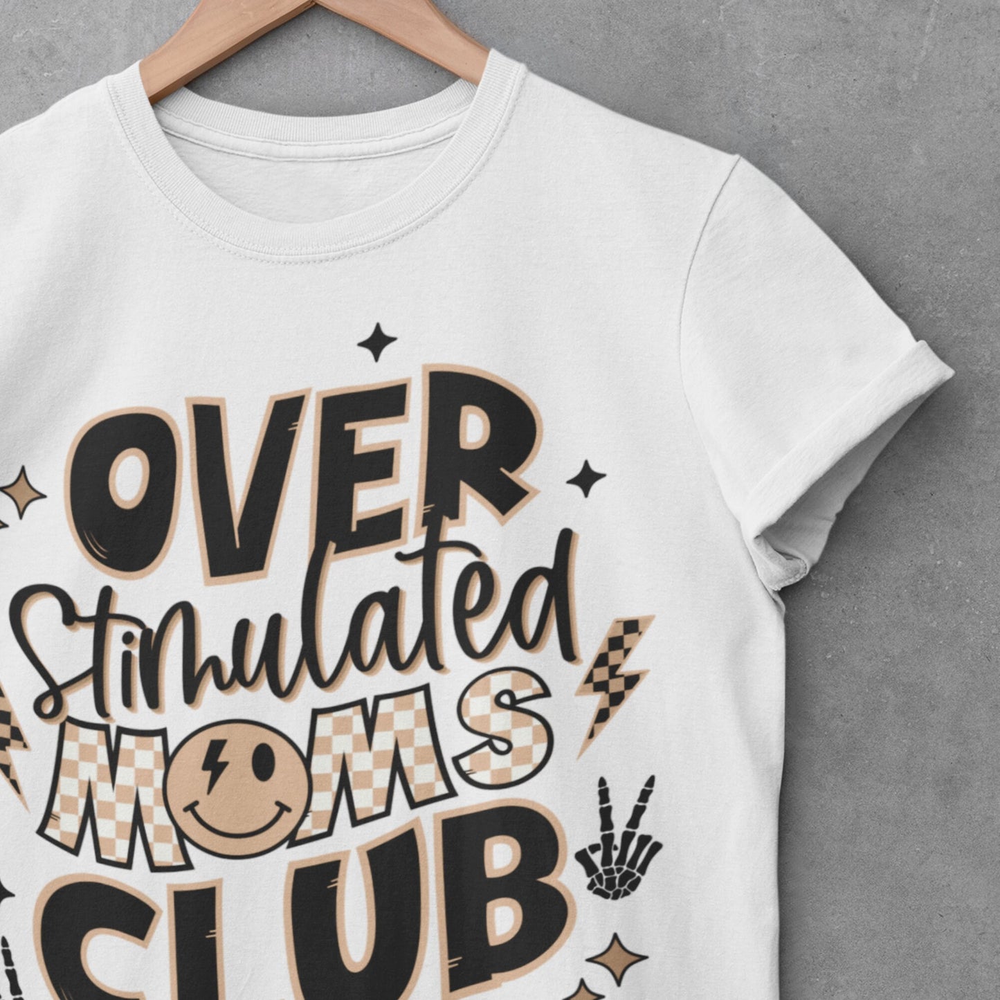 Overstimulated Mom's club Sublimation Sheet Transfer -Ready to Press