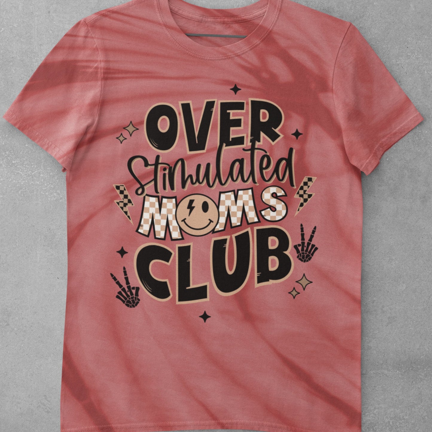 Overstimulated Mom's club Sublimation Sheet Transfer -Ready to Press