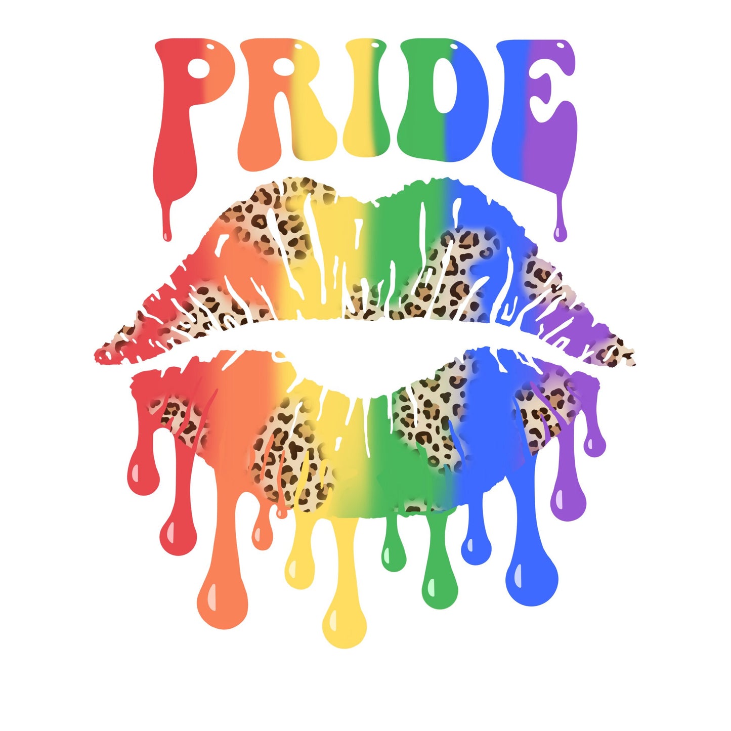 Pride Lips Sublimation Sheet Transfer -Ready to Press