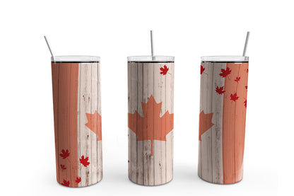 Canada Day Canadian Flag 20 oz. Sublimation Tumbler Transfer