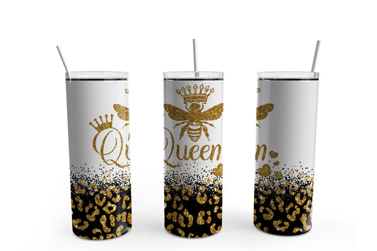 Queen Bee 20 oz Sublimation Tumbler, Skinny Tumbler