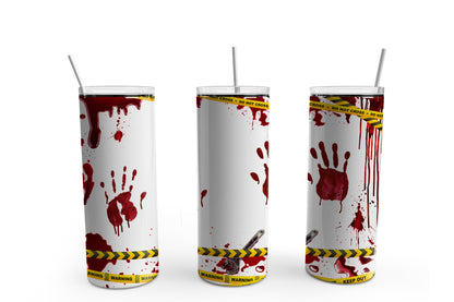 Blood Spatter Halloween 20 oz. Sublimation Tumbler Transfer