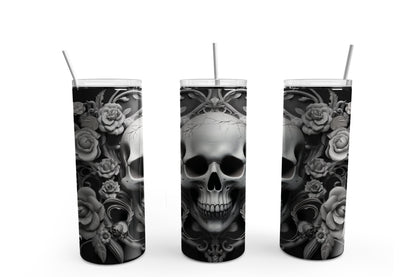 Goth Skulls 20 oz. Sublimation Tumbler Transfer