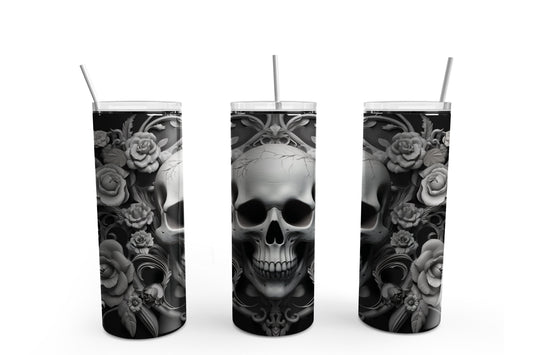 Goth Skulls 20 oz. Sublimation Tumbler Transfer