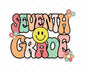 Seventh Grade Retro PNG, Jpeg, SVG Design for DTF, Dtg, sublimation