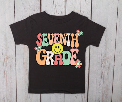 Seventh Grade Retro PNG, Jpeg, SVG Design for DTF, Dtg, sublimation