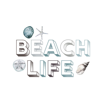 Beach Life-Blue Summer Sublimation Transfer