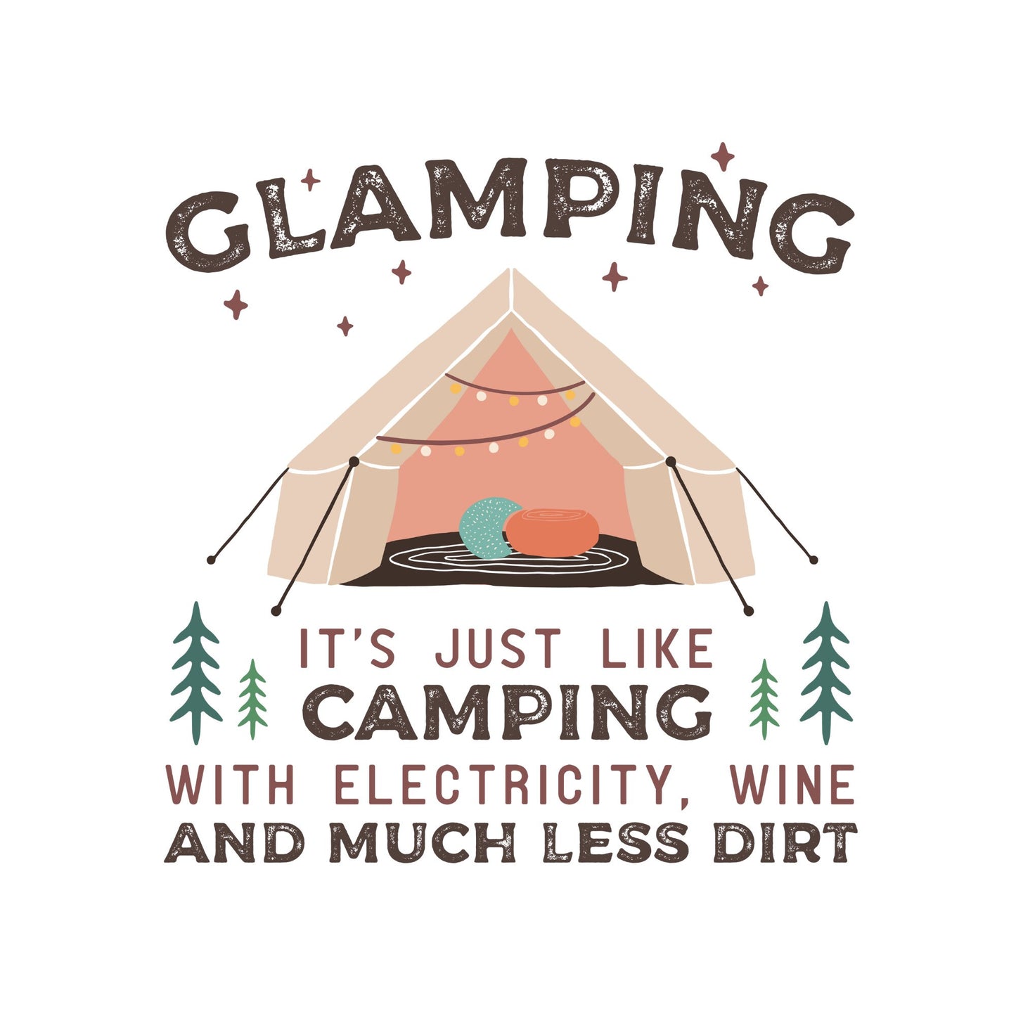 Glamping Summer Sublimation Transfer