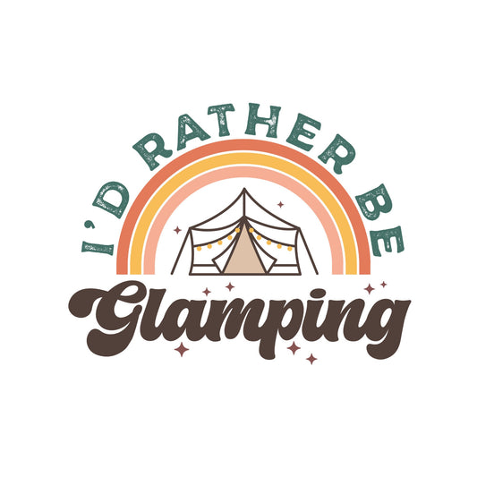 I'd Rather Be Camping Summer Sublimation Transfer