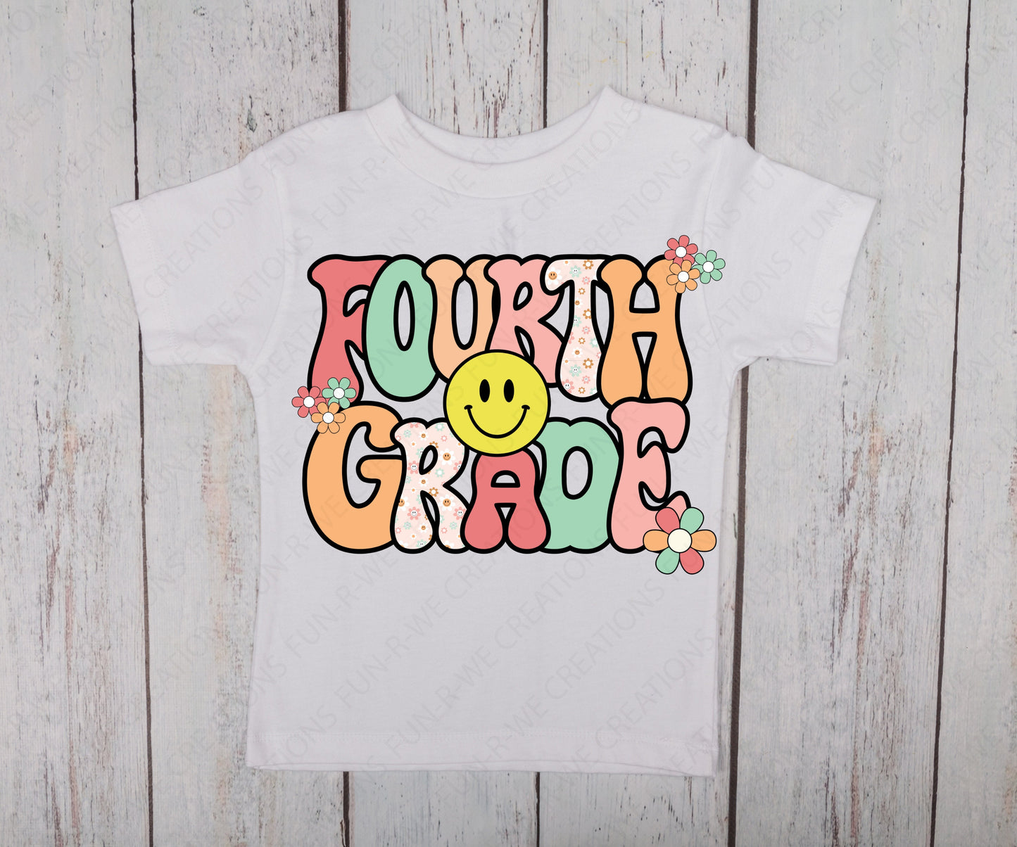 Fourth Grade Retro PNG, Jpeg, SVG Design for DTF, Dtg, sublimation