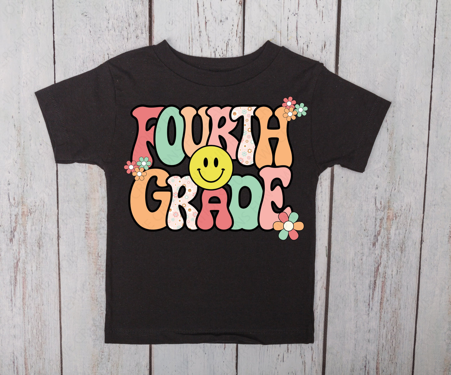 Fourth Grade Retro PNG, Jpeg, SVG Design for DTF, Dtg, sublimation