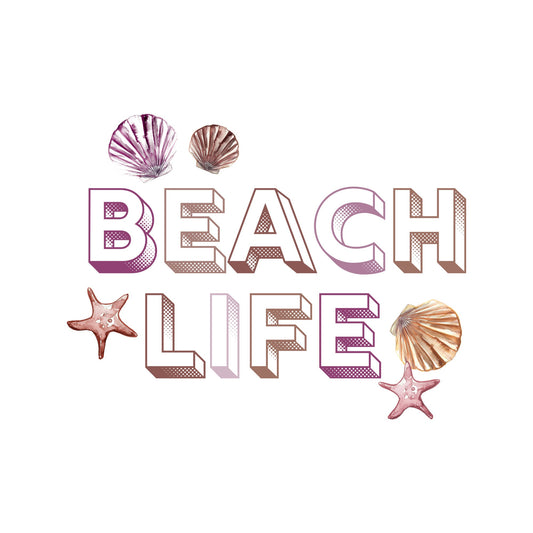 Beach Life-PInk Summer Sublimation Transfer