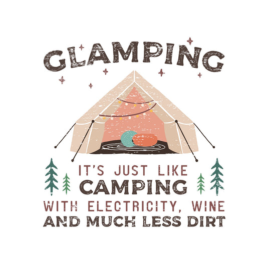 Glamping Distressed Summer Sublimation Transfer