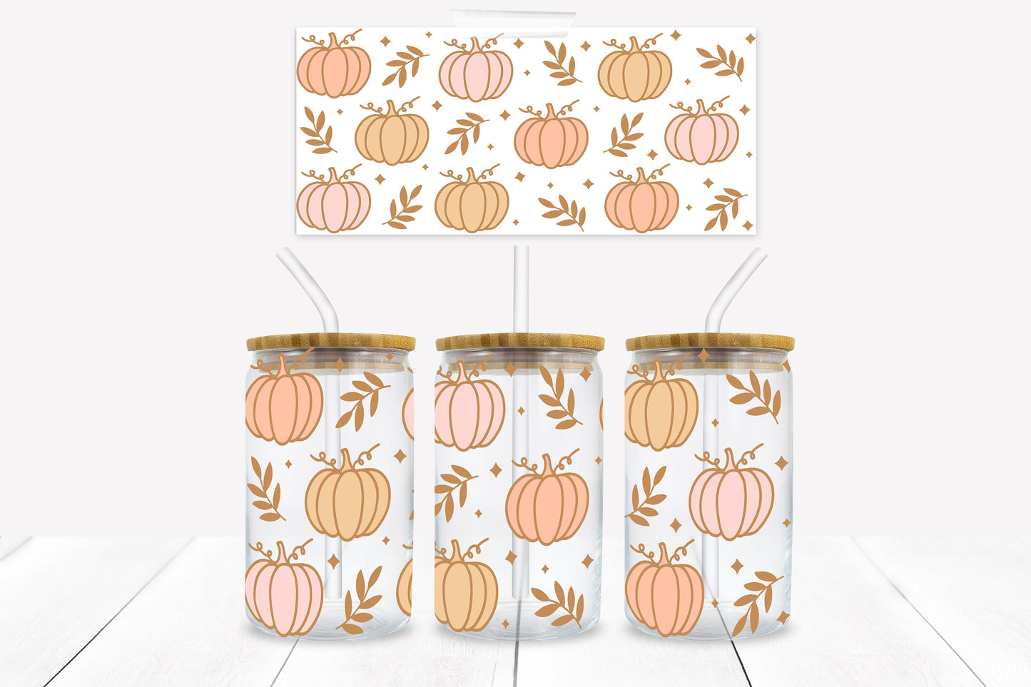 Pumpkin Patch 16 oz. Libbey Tumbler Wrap - Sublimation Wrap- Ready to Press Sublimation