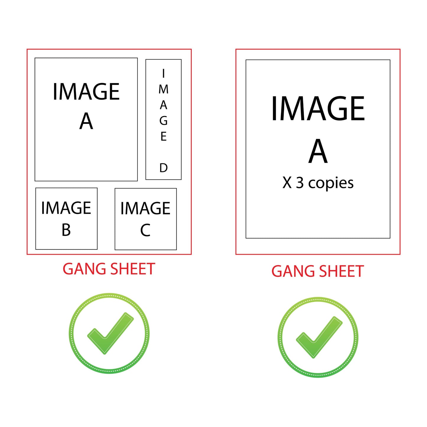 Custom DTF Gang Sheet - Full Colour transfers