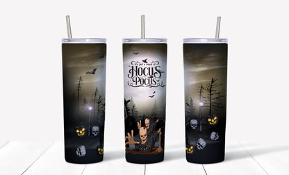 Hocus Pocus Skeleton 20 oz. Sublimation Tumbler Transfer