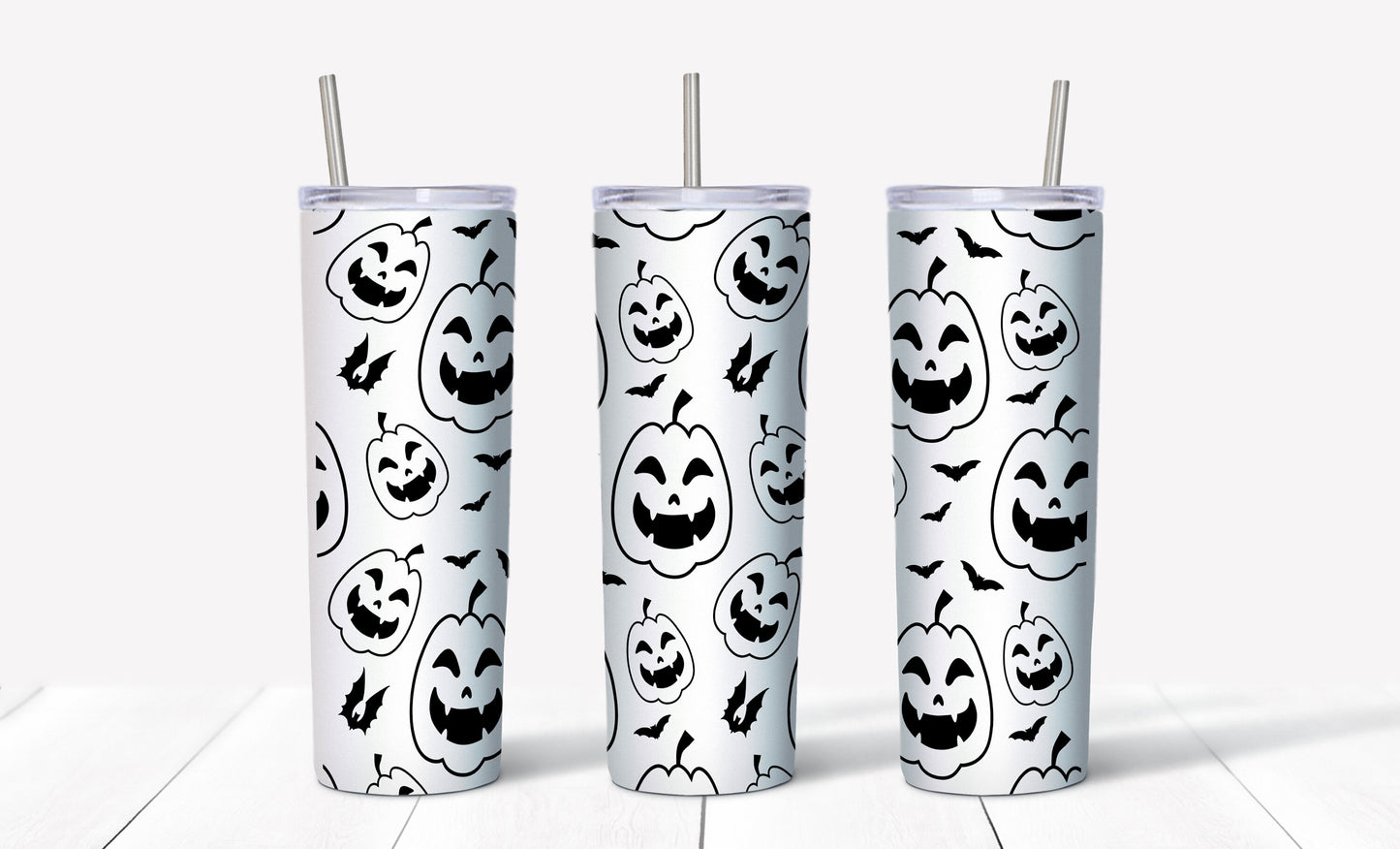 Pumpkins Tumbler Sublimation Tumbler, Ready to Press Sublimation Transfer, 20 oz. Skinny Tumbler