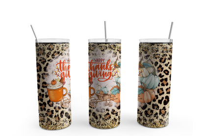 Happy Thanksgiving 20 oz. Sublimation Tumbler Transfer