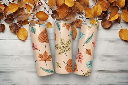 Autumn Leaves # 1 20 oz. Sublimation Tumbler Transfer