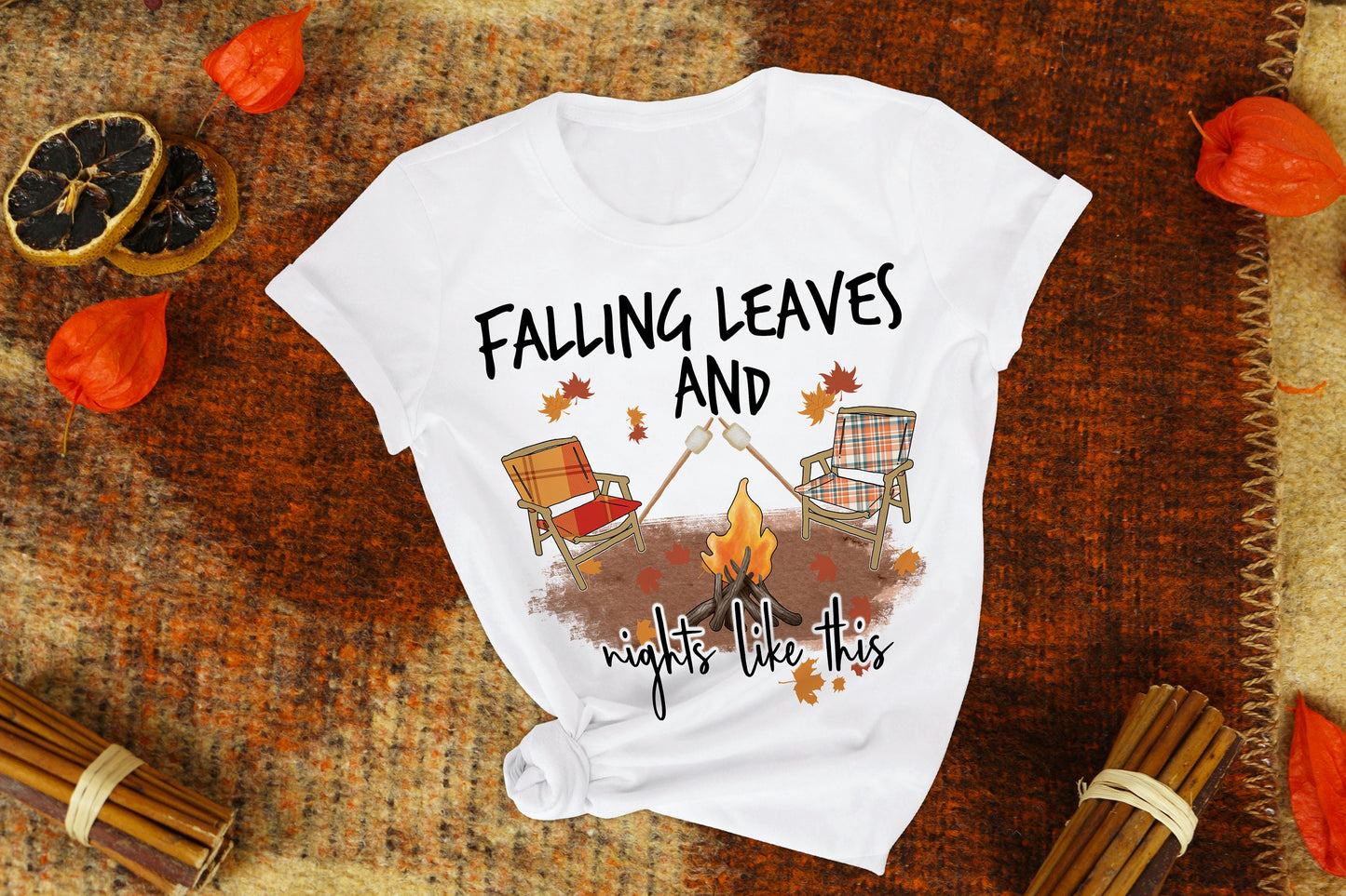 Fall Leaves and Nights Like These Sublimation Transfer