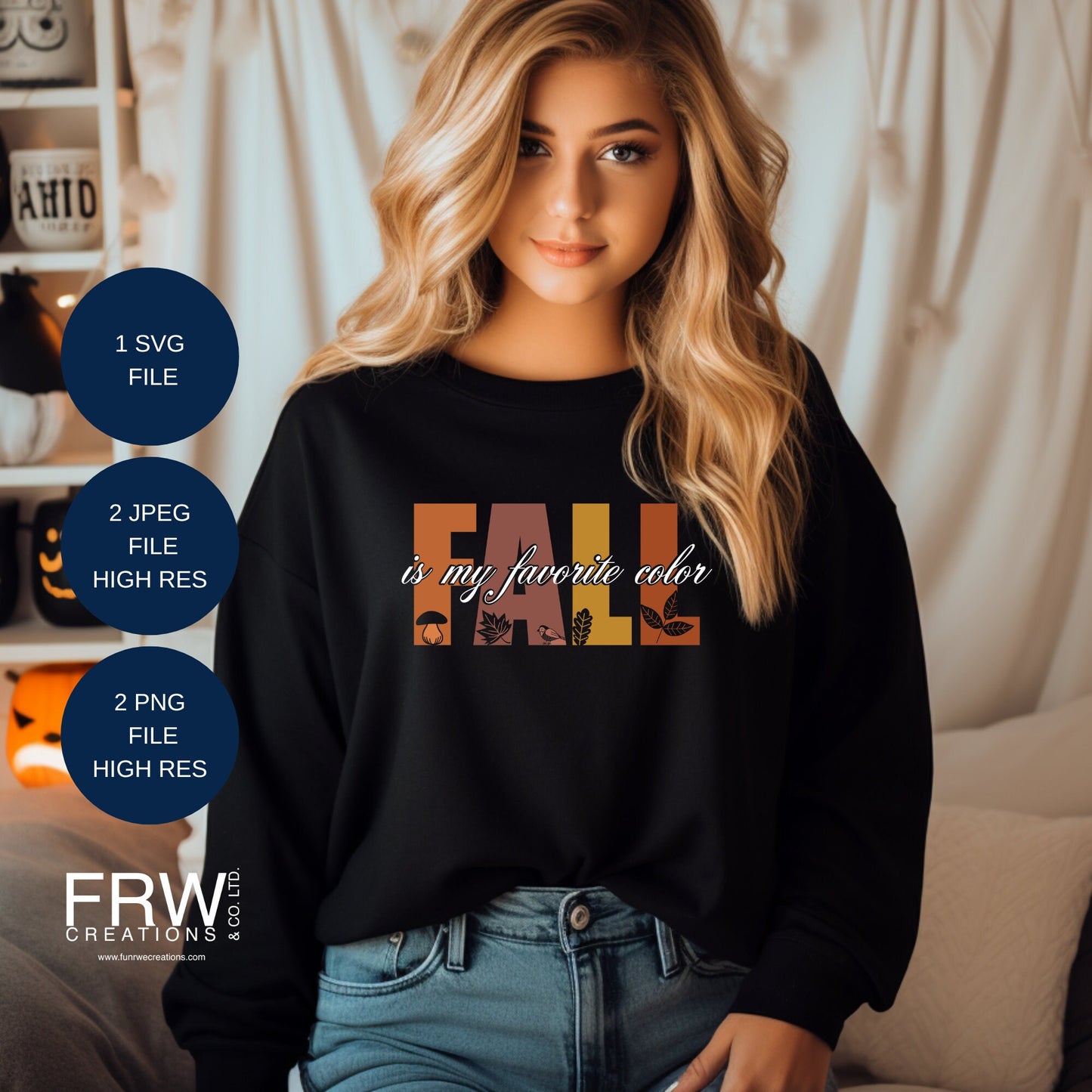 My favorite color is Fall  Digital File Instant Download png, dtf, dtg