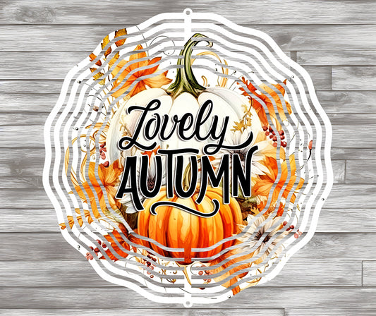 Lovely Autumn Wind Spinner 8" Sublimation Transfer Ready to Press