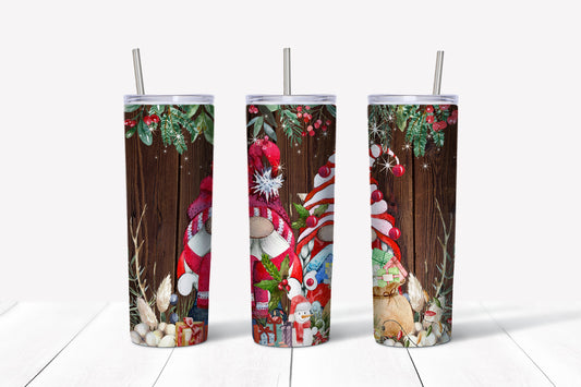 Gnomes Tumbler 20 oz Tumbler Sublimation Transfer Wrap