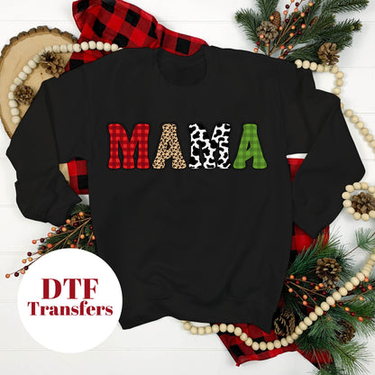 MAMA Christmas - DTF Full Colour transfers