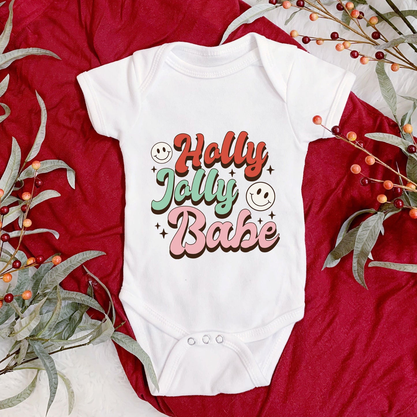 Retro Holly Jolly Babe Sublimation Sheet Transfer -Ready to Press