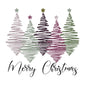 Merry Christmas Trees Digital File, Png, White Text and Black Text