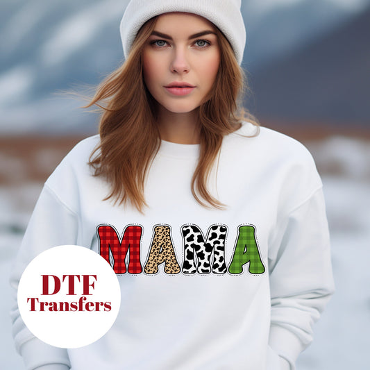 MAMA Christmas - DTF Full Colour transfers