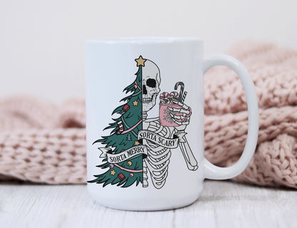 Sort of Scary Sort Of Merry Coffee Mug Sublimation Transfer