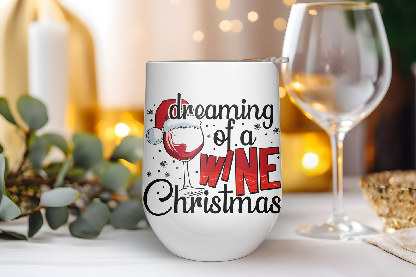 I'm Dreaming of a Wine Christmas Sublimation Transfer