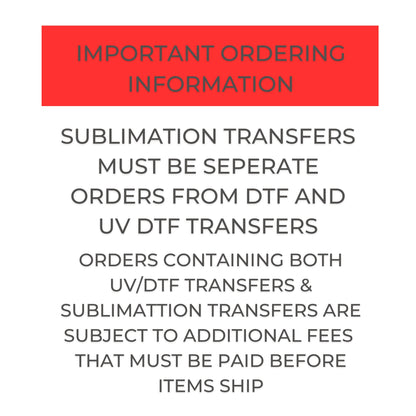 Obsessive Cup Disorder OCD  Sublimation Sheet Transfer -Ready to Press