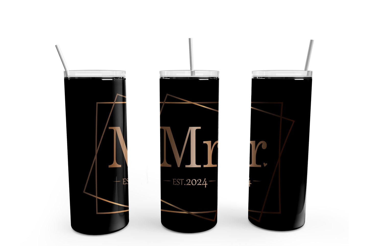 Mr. 2024 Tumbler Sublimation Tumbler, Ready to Press Sublimation Transfer, 20 oz. Skinny Tumbler