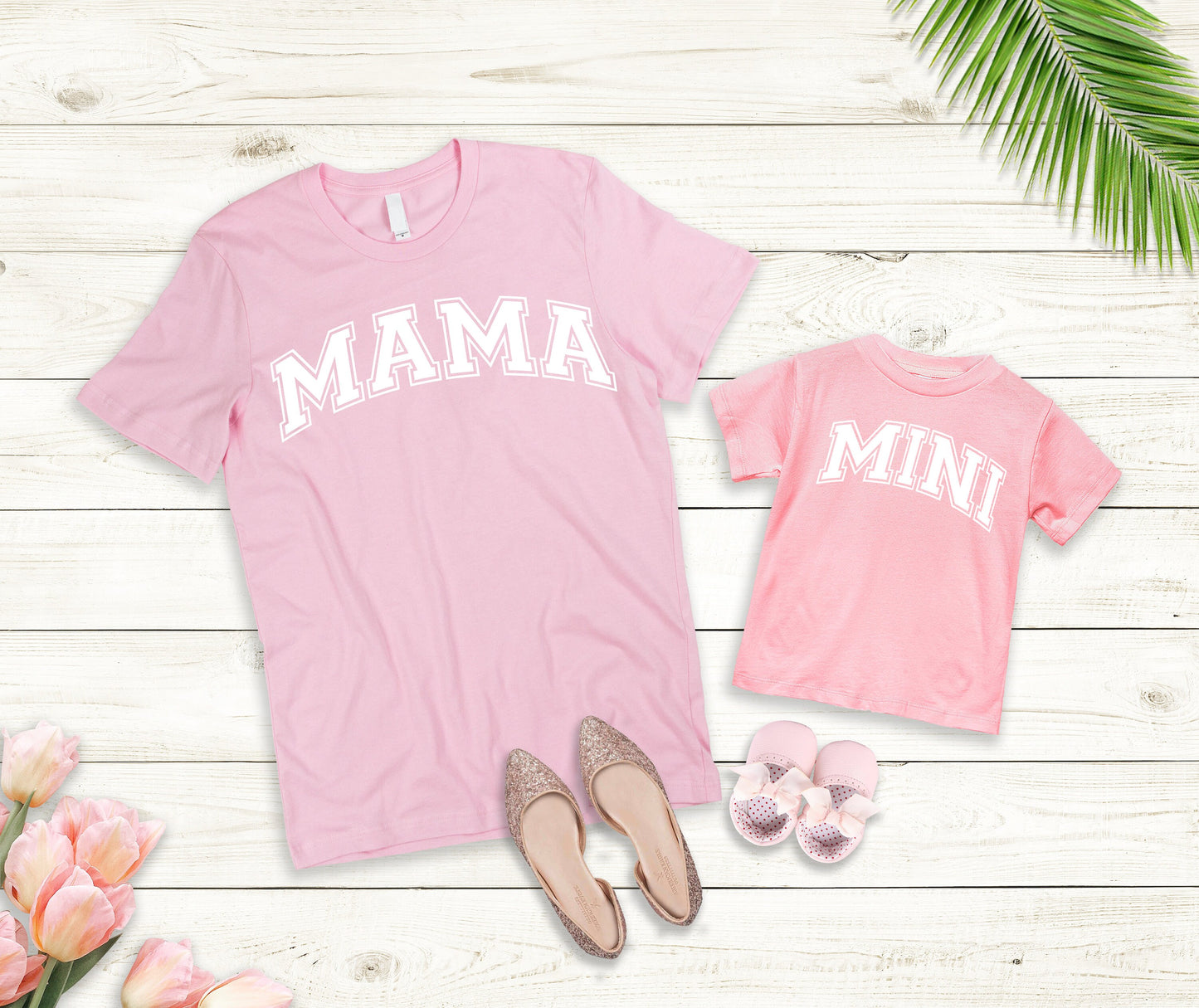 Mama and Mini Varsity Curved and Bulge PNG SVG