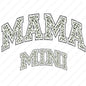 Mama and Mini Dalmatian Chenille and Glitter Look png, varsity png