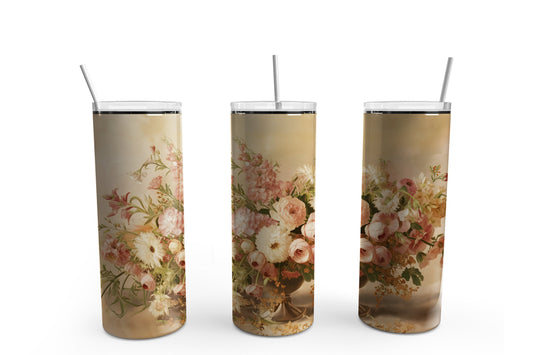 Vintage Rose 20 oz Skinny Tumbler