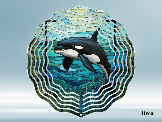 Orca Wind Spinner Wind Spinner 8" Sublimation Transfer Ready to Press