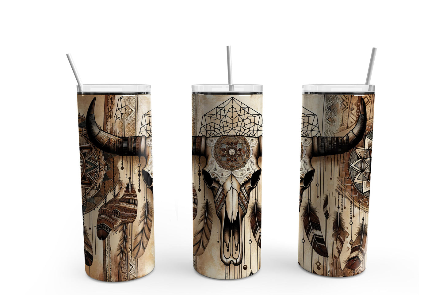 Cow Skull #1 20 oz. Sublimation Tumbler Transfer