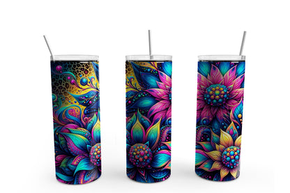 Floral Gem 20 oz. Sublimation Tumbler Transfer