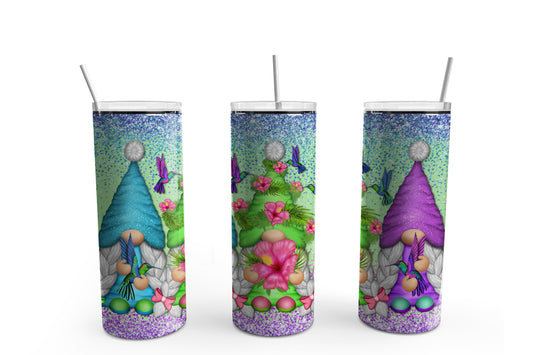 Hummingbird Lady Gnome 20 oz. Sublimation Tumbler Transfer