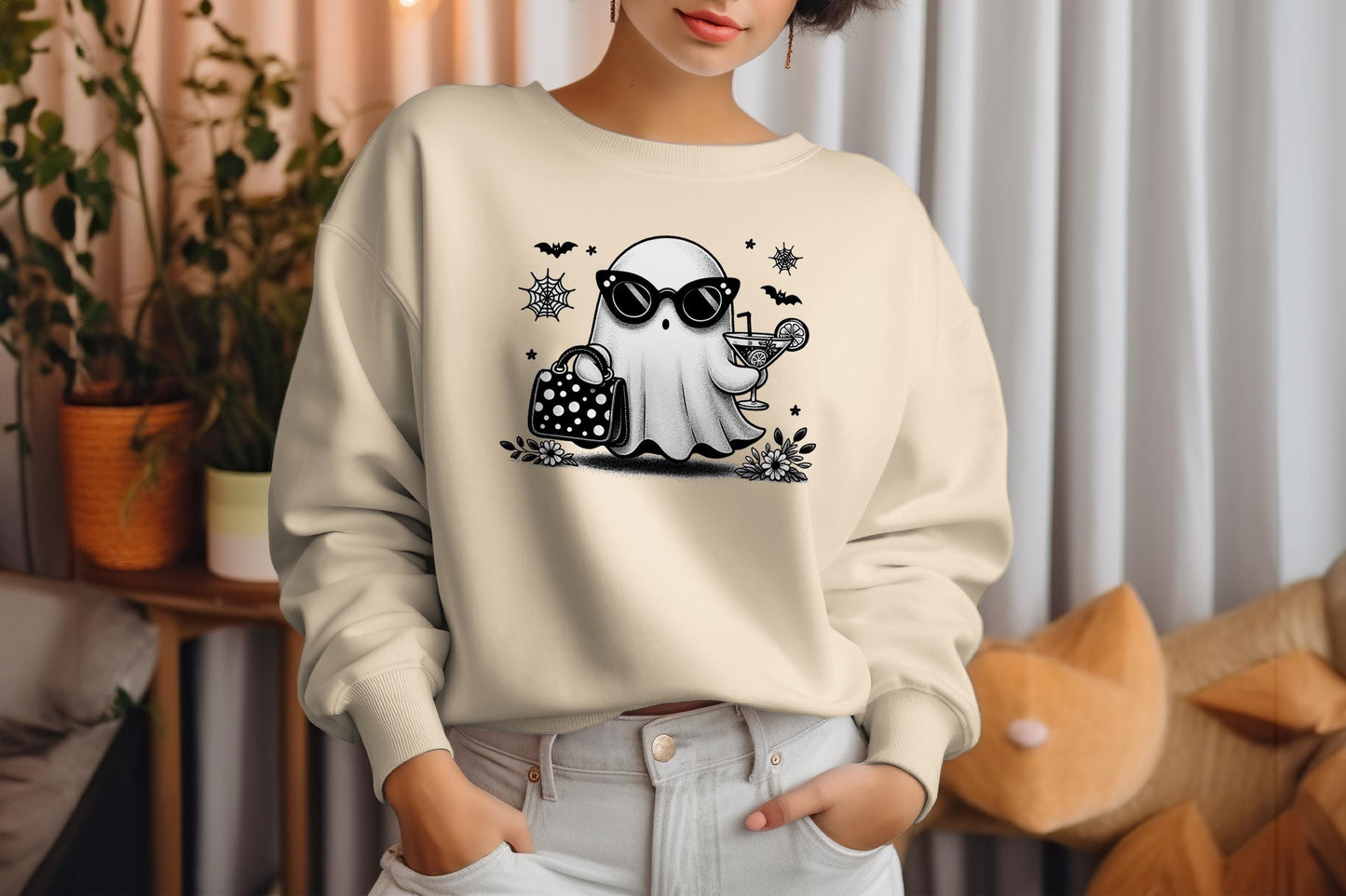 Bougee Ghost Stylish Halloween Sublimation Transfer