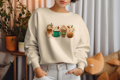 Coffee and Latte Love Heart Sublimation Transfer