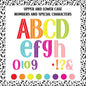 Doodle Dot Alphabet - A to Z upper case,  a-z lower case 0-9, and special Characters PNG , files. 8 colours