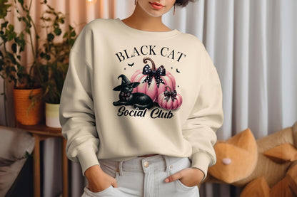 Black Cat Social Club Sublimation Transfer