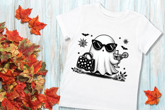 Bougee Ghost Stylish Halloween Sublimation Transfer