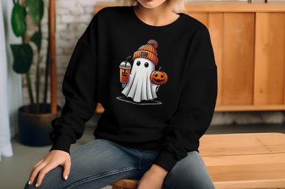 Coffee Ghost Halloween Sublimation Transfer